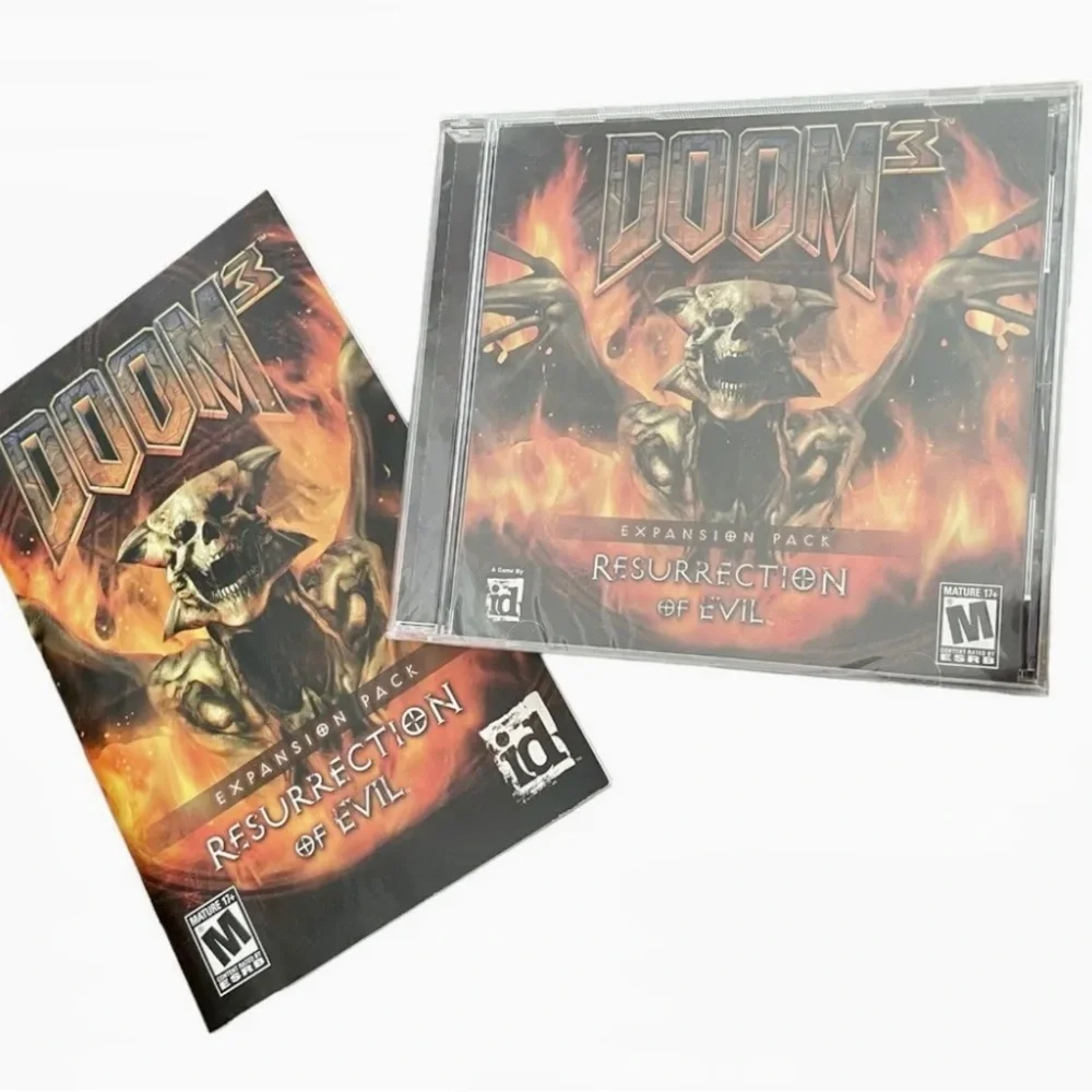 Doom 3 Resurrection of Evil (PC 2005) US Version expansion pack. New Game Sealed